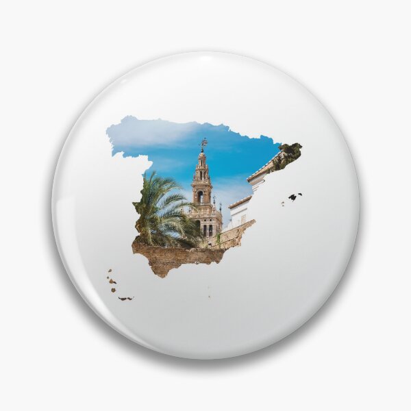 Item preview, Spain Map La Giralda Seville Tower Silhouette V2 designed and sold by Maroan93.