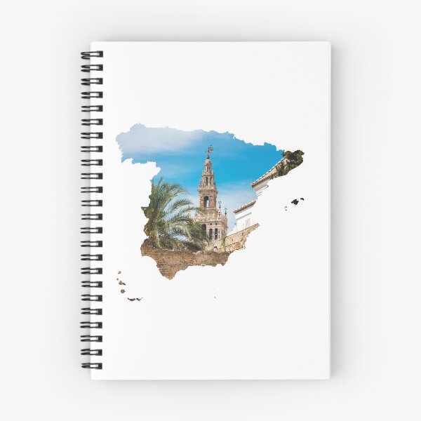 Item preview, Spain Map La Giralda Seville Tower Silhouette V2 designed and sold by Maroan93.