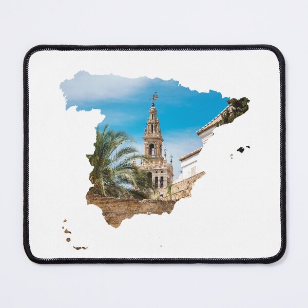 Item preview, Spain Map La Giralda Seville Tower Silhouette V2 designed and sold by Maroan93.