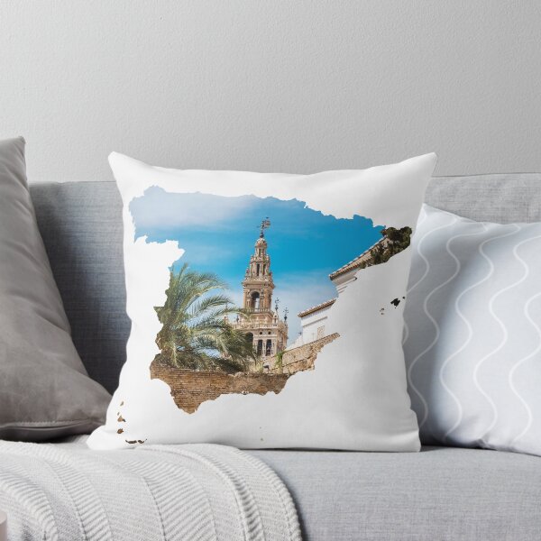 Item preview, Spain Map La Giralda Seville Tower Silhouette V2 designed and sold by Maroan93.