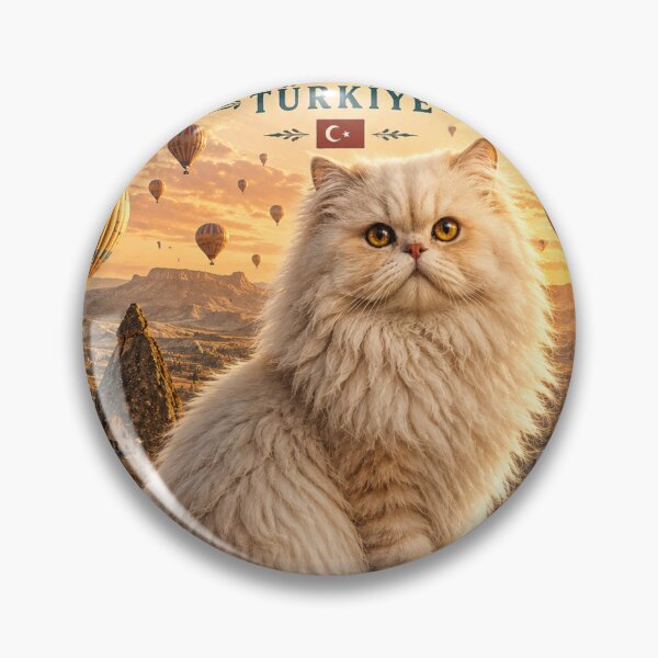 Item preview, Cappadocia Türkiye Persian Cat Vintage Adventure Cats™ Hot Air Balloon Retro Travel T-Shirt designed and sold by TeeVibeHaus.