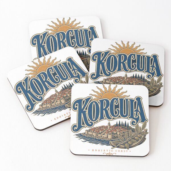 Item preview, Korcula Croatia Retro Hand Drawn Sign Lettering designed and sold by VisualArtsOasis.
