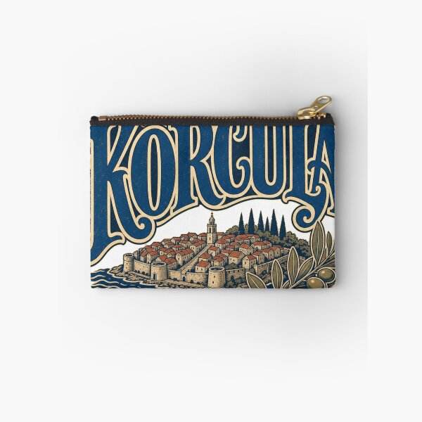 Item preview, Korcula Croatia Retro Hand Drawn Sign Lettering designed and sold by VisualArtsOasis.