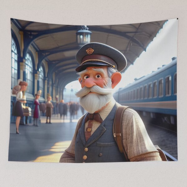 Item preview, Old Fart as a Station Porter designed and sold by Colin Bentham.