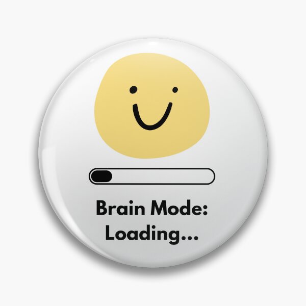 Item preview, Brain Mode: Loading... | Funny Minimalist Brain Design | Cute Sticker & T-Shirt designed and sold by DonGeneral.