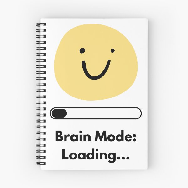 Item preview, Brain Mode: Loading... | Funny Minimalist Brain Design | Cute Sticker & T-Shirt designed and sold by DonGeneral.