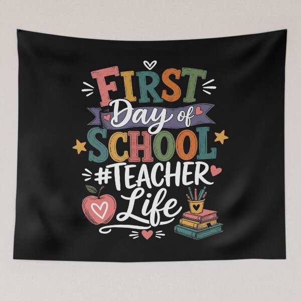 Item preview, First Day of School Teacher Life Funny Teacher Back To School Classroom designed and sold by mraihan.