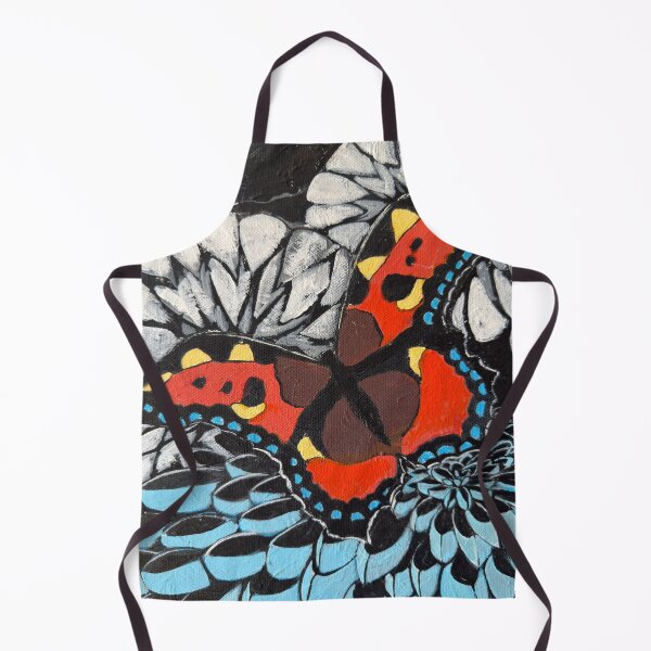 Item preview, Tortoiseshell butterfly from 'Butterflies amongst chrysanthemums' painting designed and sold by Aylmer Art, Aylmer Parade, N2 0PE.