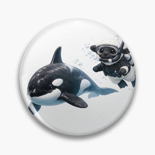 Item preview, Baby Lamb with Sea Creatures_Orca designed and sold by CottonLamb.