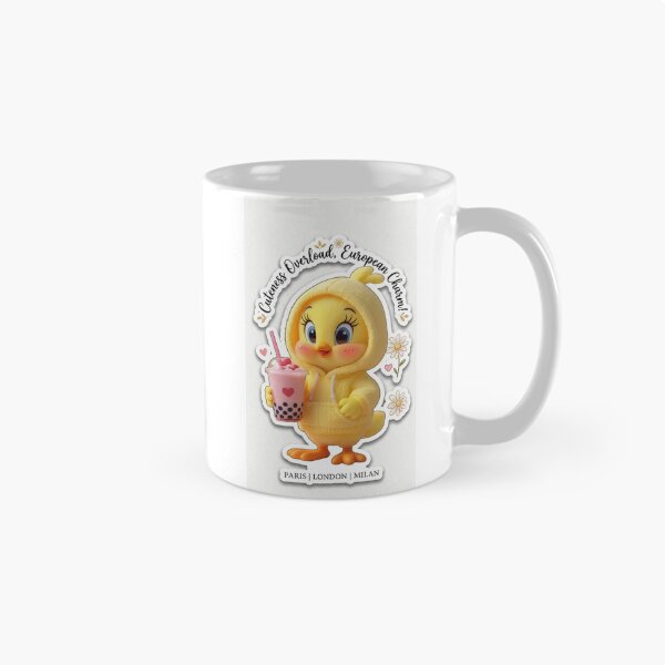 Item preview, Cute Tweety Chick Sticker - European Charm & Boba Tea Art designed and sold by Arts121.