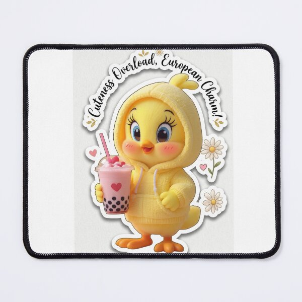 Item preview, Cute Tweety Chick Sticker - European Charm & Boba Tea Art designed and sold by Arts121.