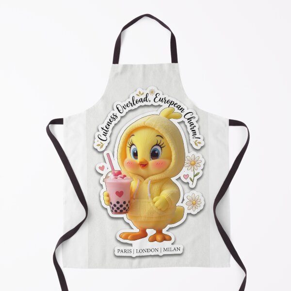 Item preview, Cute Tweety Chick Sticker - European Charm & Boba Tea Art designed and sold by Arts121.