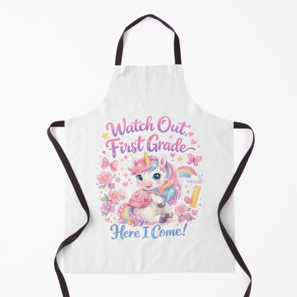 Item preview, Watch Out First Grade Here I Come Kawaii Watercolor Unicorn Pastel Girls Back to School Gift designed and sold by Artycom.