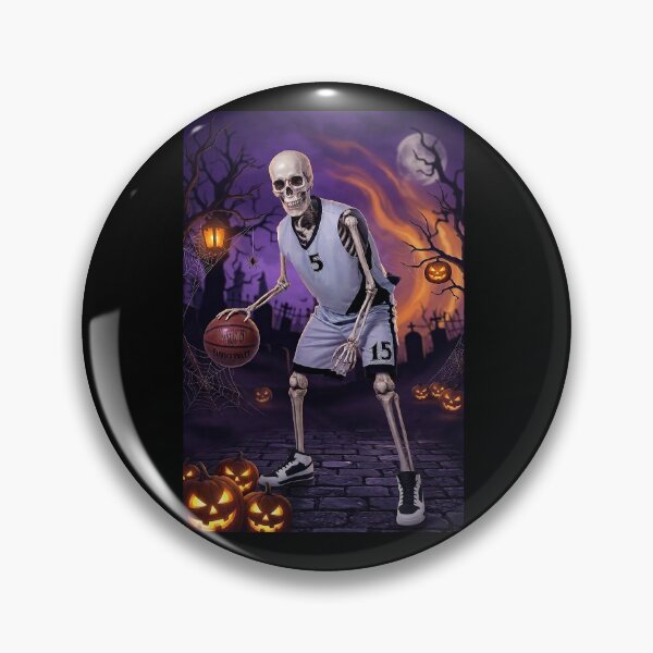 Item preview, Halloween Basketball Skeleton Player T-Shirt | Spooky Skull Hoops Design | Basketball Lover Gift | Gothic Sports Apparel designed and sold by emiliacreations.