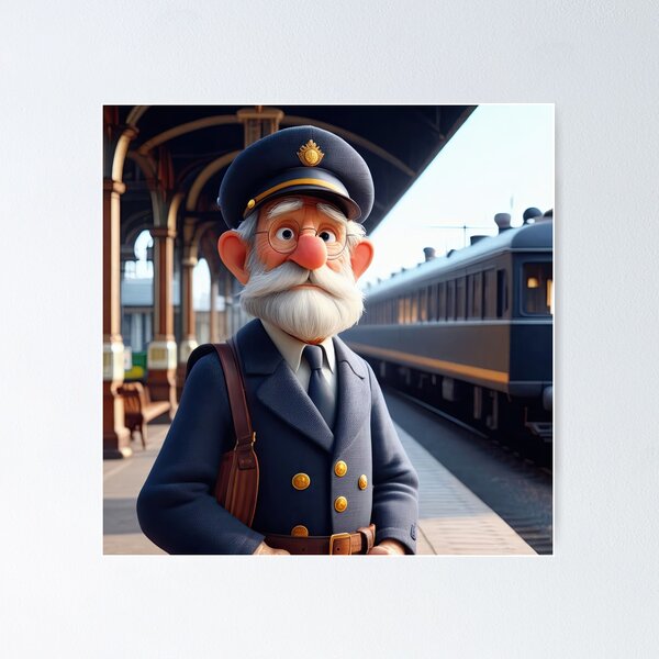 Item preview, Old Fart as a Station Porter designed and sold by Colin Bentham.