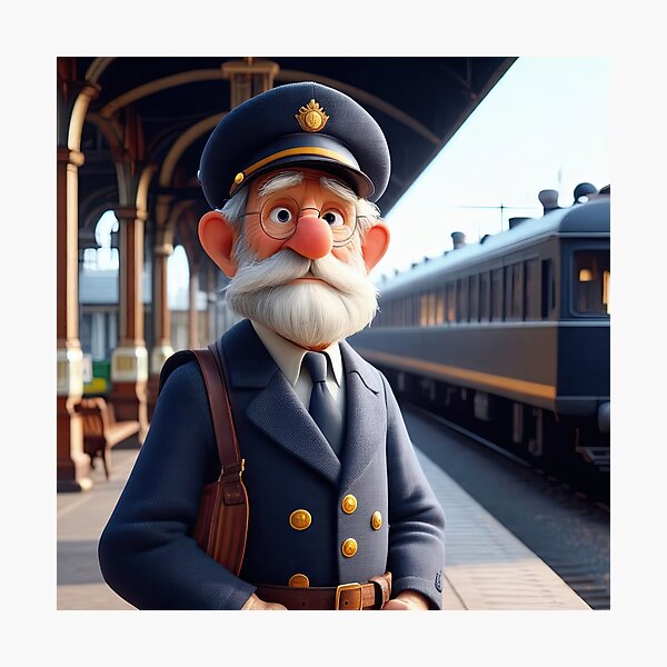 Item preview, Old Fart as a Station Porter designed and sold by Colin Bentham.