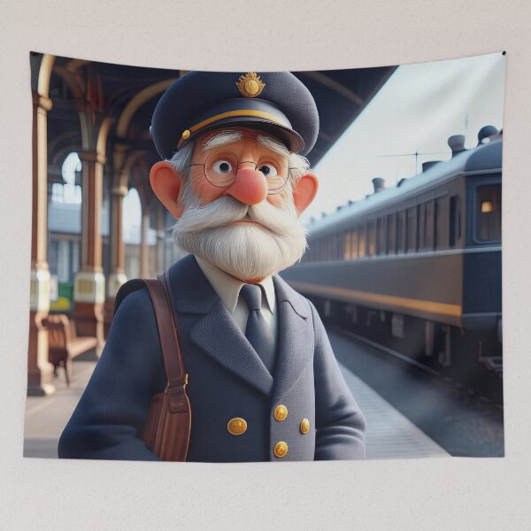 Item preview, Old Fart as a Station Porter designed and sold by Colin Bentham.