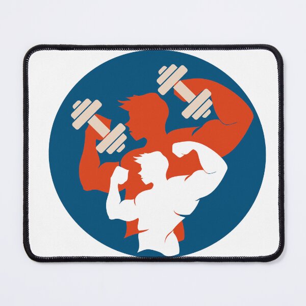 Item preview, Bodybuilder Silhouette Gym Logo - Fitness Weightlifting Artwork designed and sold by Palette _Vibes.