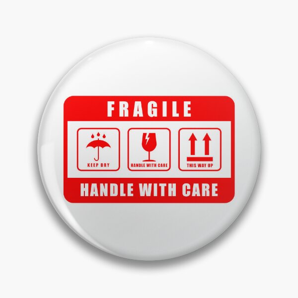 Item preview, Fragile Handle With Care Shipping Label Sticker designed and sold by VectorForge Studio.