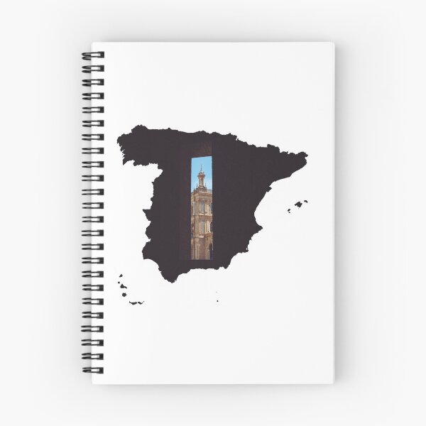 Item preview, Spain Map Plaza de Espana Seville Canal Architecture Silhouette V5 designed and sold by Maroan93.