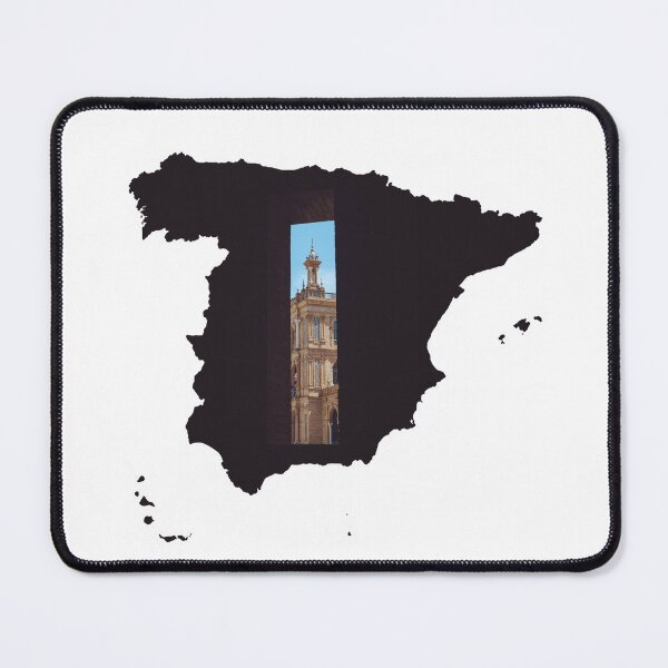 Item preview, Spain Map Plaza de Espana Seville Canal Architecture Silhouette V5 designed and sold by Maroan93.