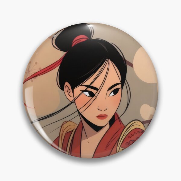 Item preview, Elegant Oriental Warrior in Traditional Armor – Floral Anime Style Illustration designed and sold by Billy Morfo™.