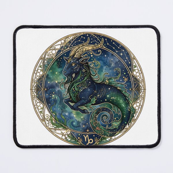 Item preview, Cosmic Capricorn Celestial Portal Art designed and sold by Zodiac Celestial Art.