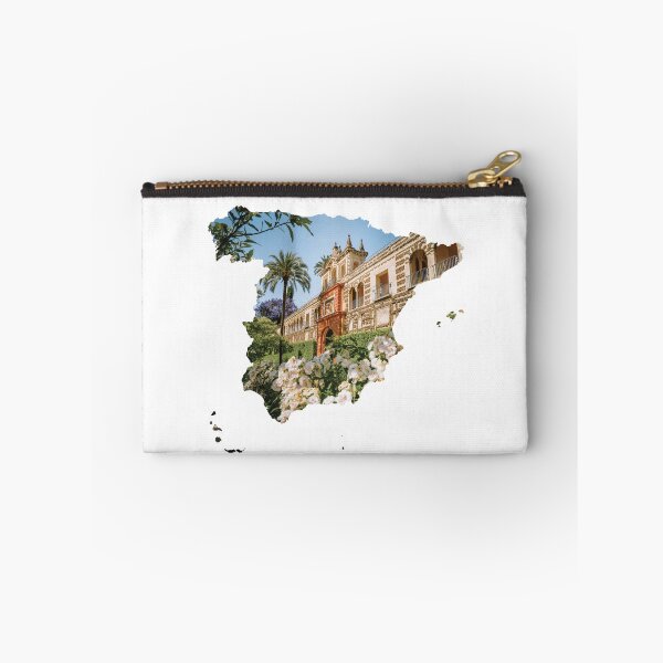 Item preview, Spain Map Royal Alcazar Seville Palace Gardens Silhouette designed and sold by Maroan93.