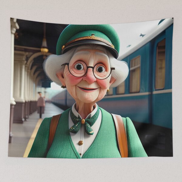 Item preview, Old Fart as a Station Porter designed and sold by Colin Bentham.