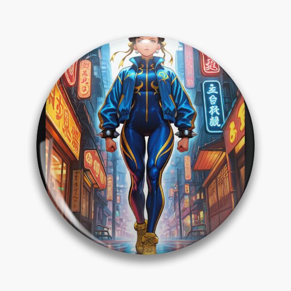 Item preview, Video Games - Iconic Female Character, Agile Fighter in a Neon Urban Alley designed and sold by Zone--Gaming.