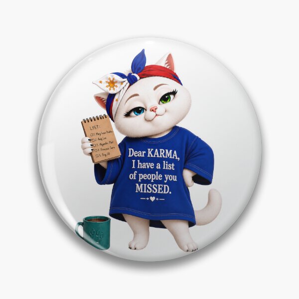 Item preview, Dear Karma cat designed and sold by SHARAMDARA.