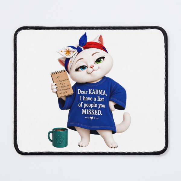 Item preview, Dear Karma cat designed and sold by SHARAMDARA.