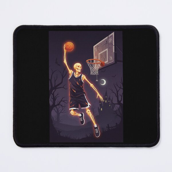 Item preview, Halloween Basketball Skeleton Dunk T-Shirt | Spooky Slam Dunk Player | Skull Basketball Lover Gift | Gothic Hoops Design designed and sold by emiliacreations.