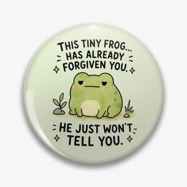 Item preview, Tiny Forgiving Frog Meme designed and sold by MonkiFlipp.