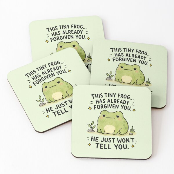 Item preview, Tiny Forgiving Frog Meme designed and sold by MonkiFlipp.