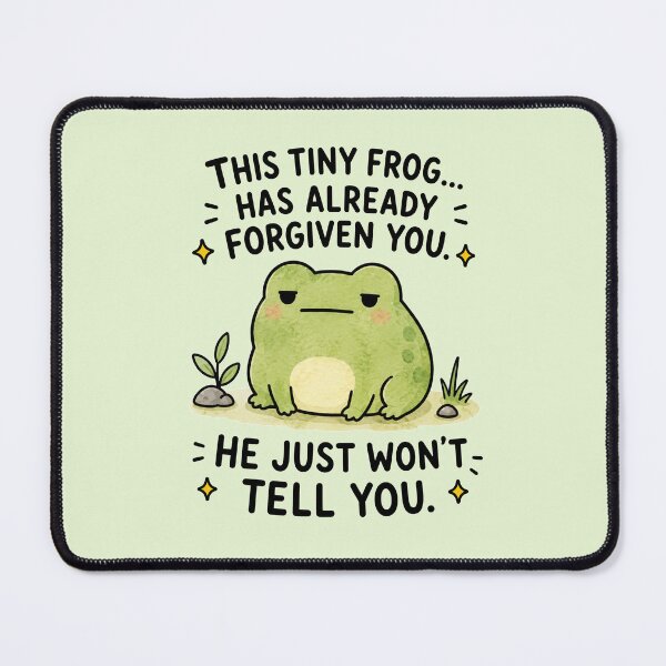 Item preview, Tiny Forgiving Frog Meme designed and sold by MonkiFlipp.