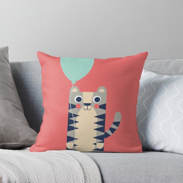 Item preview, Tiger holding balloon designed and sold by UnwindMoon.