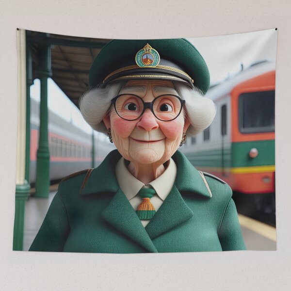 Item preview, Old Fart as a Station Porter designed and sold by Colin Bentham.