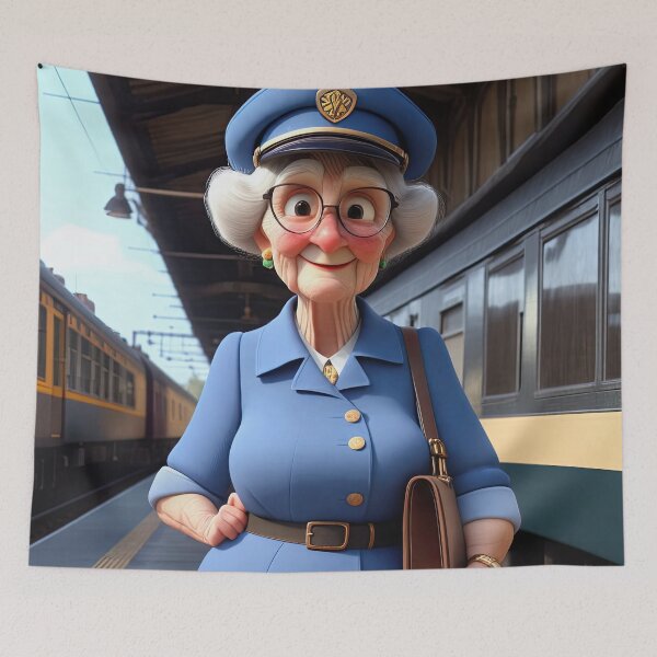 Item preview, Old Fart as a Station Porter designed and sold by Colin Bentham.