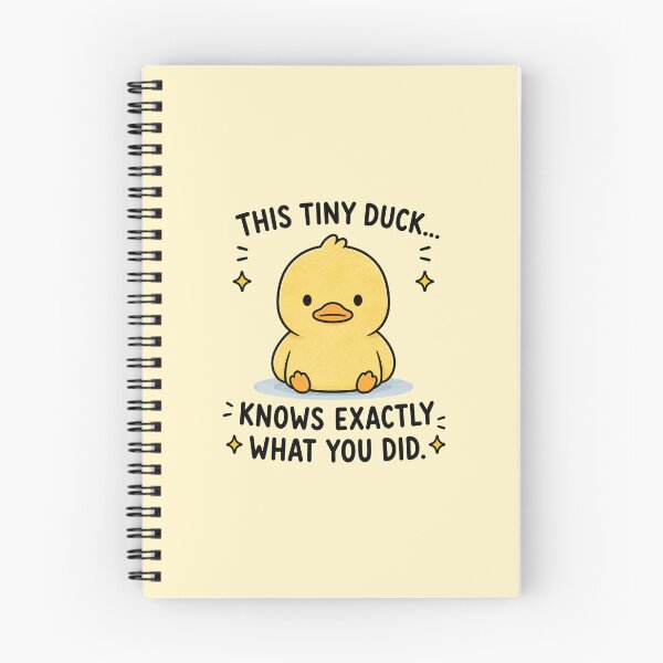 Item preview, Tiny Duck Knows Everything designed and sold by MonkiFlipp.
