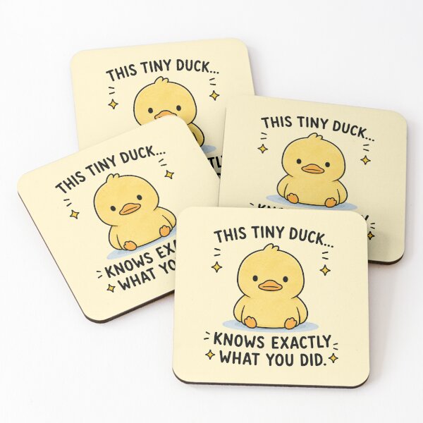 Item preview, Tiny Duck Knows Everything designed and sold by MonkiFlipp.