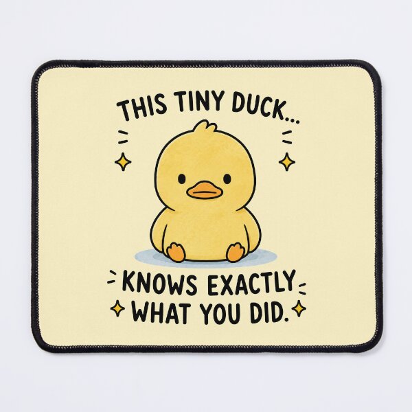 Item preview, Tiny Duck Knows Everything designed and sold by MonkiFlipp.