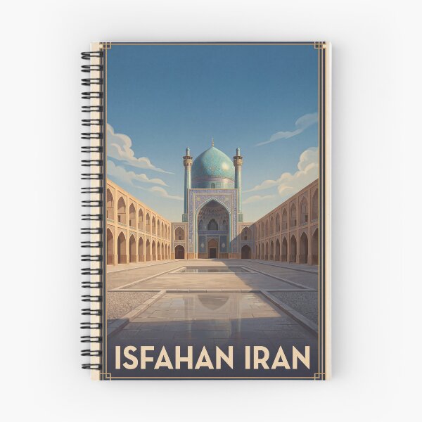 Item preview, Isfahan Iran Vintage Travel Poster – Imam Mosque & Naqsh-e Jahan Square Art designed and sold by Bomax121.