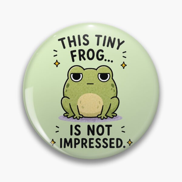Item preview, Tiny Frog Not Impressed designed and sold by MonkiFlipp.