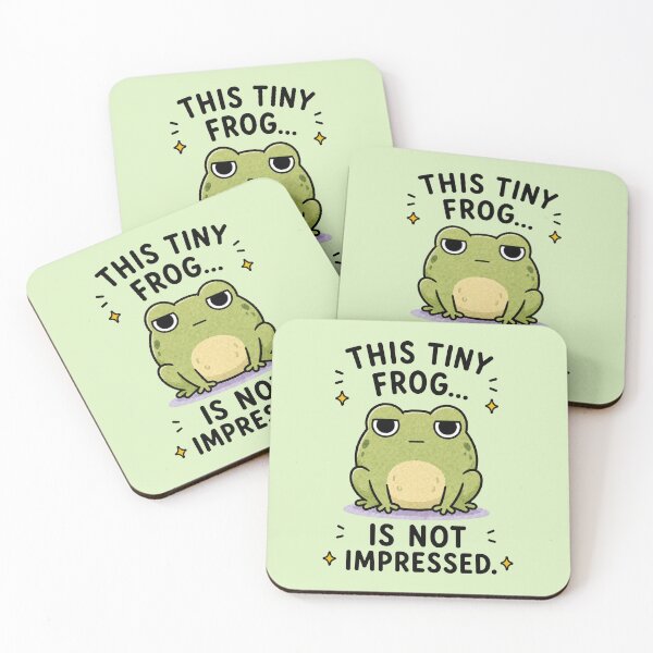 Item preview, Tiny Frog Not Impressed designed and sold by MonkiFlipp.