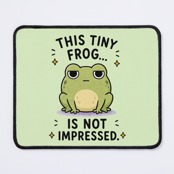 Item preview, Tiny Frog Not Impressed designed and sold by MonkiFlipp.