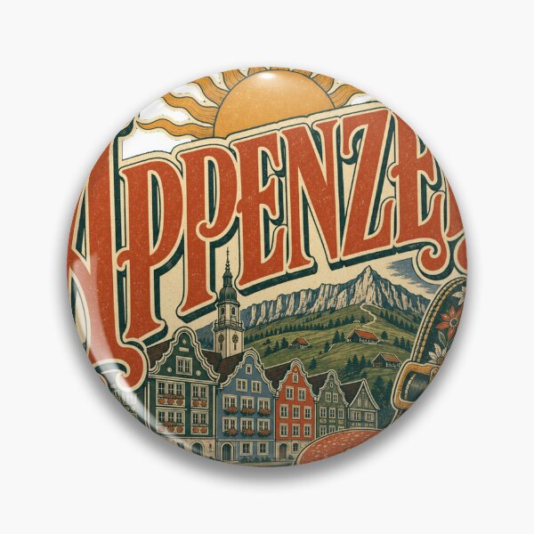 Item preview, Appenzell Switzerland Vintage Signwriting Travel Design designed and sold by VisualArtsOasis.