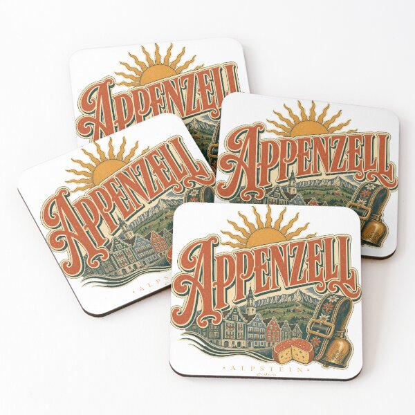 Item preview, Appenzell Switzerland Vintage Signwriting Travel Design designed and sold by VisualArtsOasis.