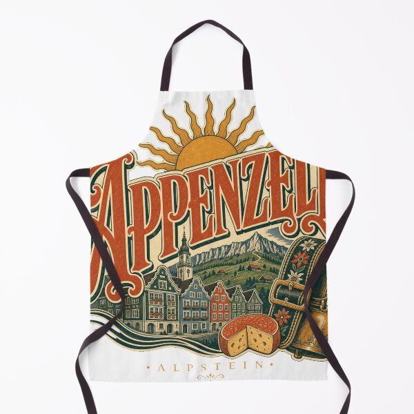 Item preview, Appenzell Switzerland Vintage Signwriting Travel Design designed and sold by VisualArtsOasis.