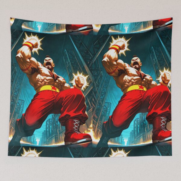 Item preview, Video Games - Stylized Russian Wrestler, Muscular Fighter in Dynamic Action designed and sold by Zone--Gaming.